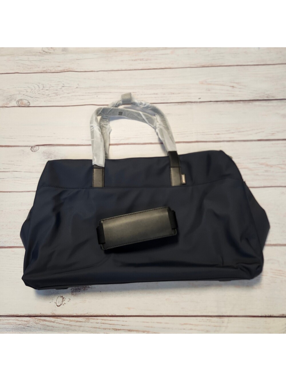 Away The Everywhere Weekender Navy Blue Nylon Tote Bag with Black Handles NWT